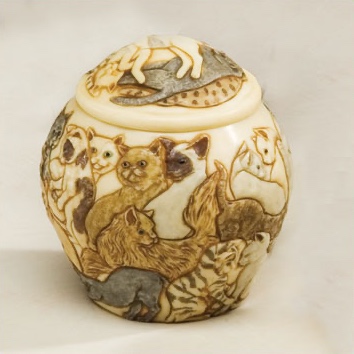 Cats Galore pet urn